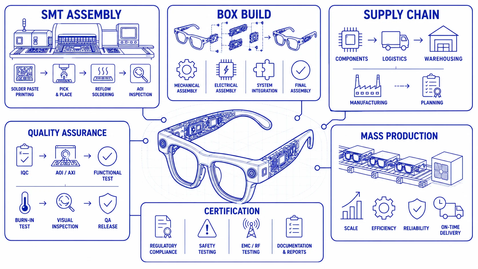 EMS Manufacturing Assembly and Quality Control Flow